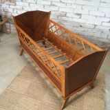 Compass baby bed 50s wooden crossbars