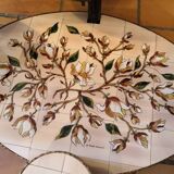 Georges Pelletier Vallauris La Roue Magnolias Vintage Coffee Table