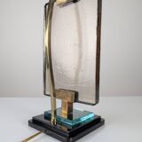 Lampe de table Att. Pietro Chiesa pour Fontana Arte en verre et laiton