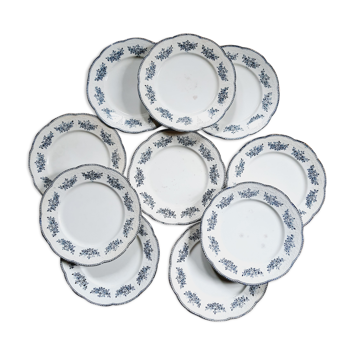 Lot 10 Flat plates Badonviller Richelieu model