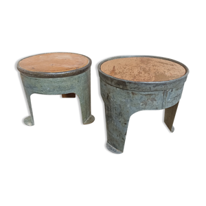Lot de 2 tabourets ou tables de