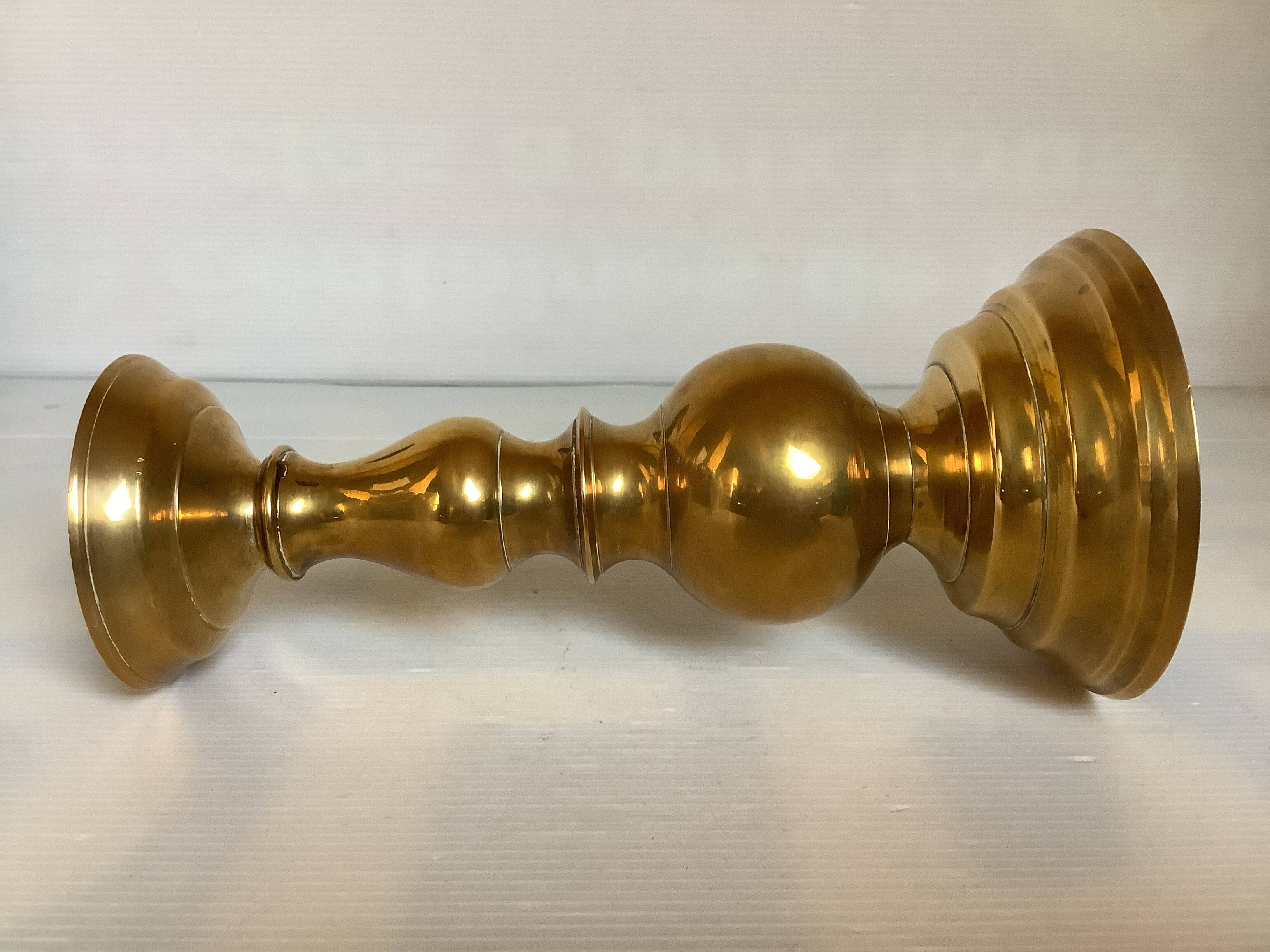 Large brass candlestick