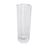 Hexagonal vase bevelled crystal