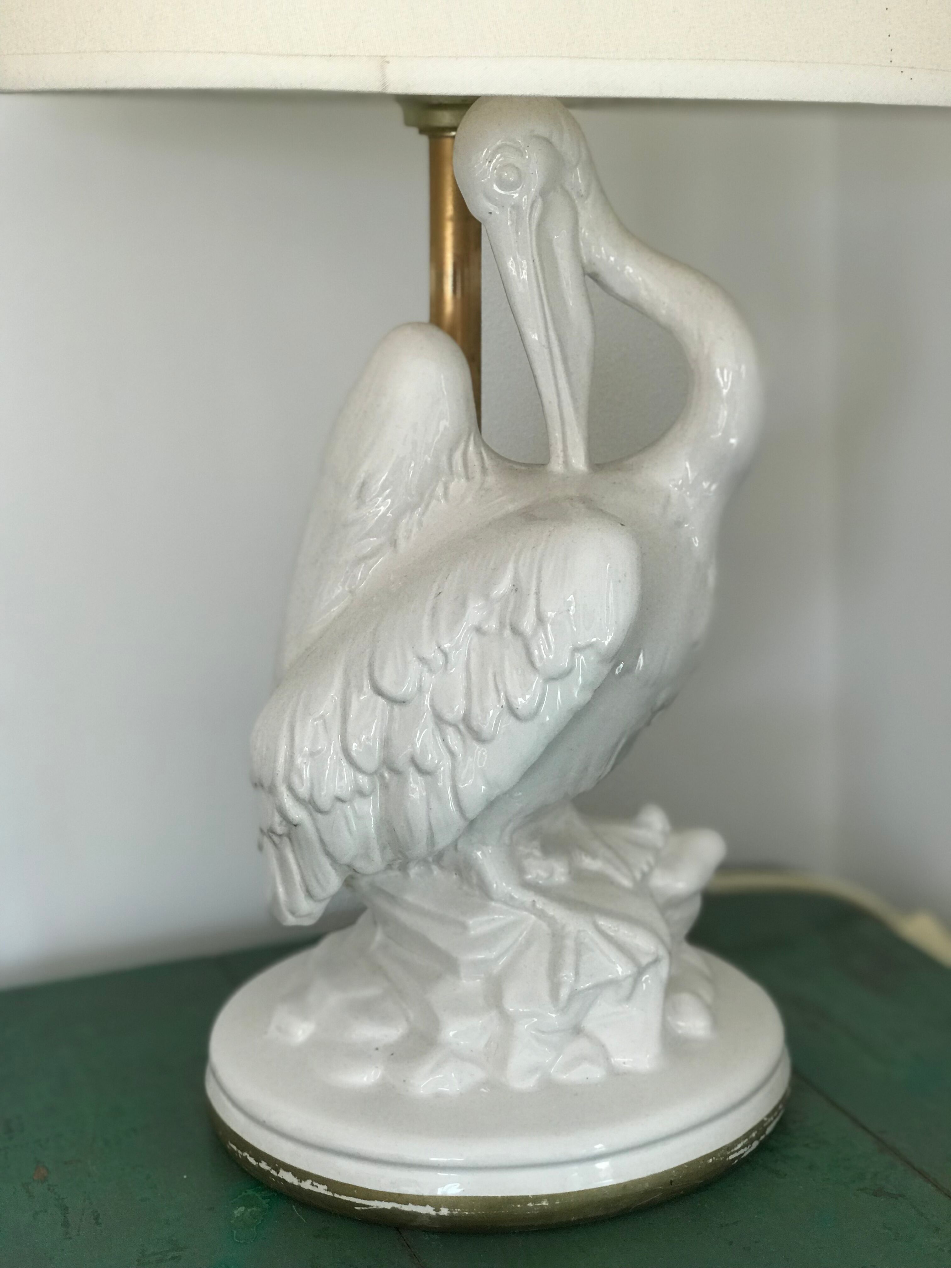 Lampe ancienne forme de Pélican