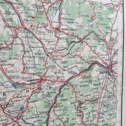 Carte ancienne Bourgogne édition Taride 1920
