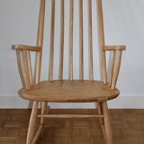 Scandinavian rocking-chair light beech