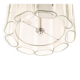 Cylindrical suspension light with crystal glass by Doria, Germany, 1970s.