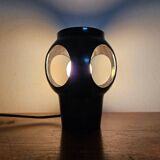 Rare midcentury ceramic table lamp, space age style, 1970s