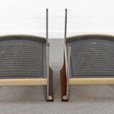 Pair club chairs, model 206 by lübke, 60s
