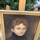 Portrait de jeune homme, huile sur toile