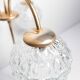 Brass ceiling and glass 3 balls 1960