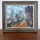 Framed reproduction painting of the painting "The Road" Maurice de Vlaminck