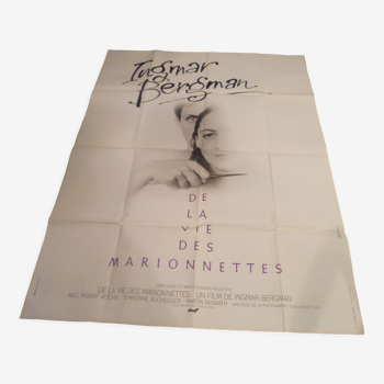 Affiche de cinema "De la vie des marionnettes"film d'Ingmar Bergman