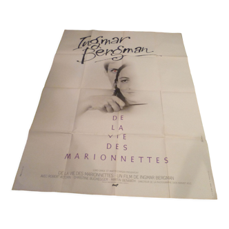 Affiche de cinema "De la vie des marionnettes"film d'Ingmar Bergman