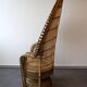 Vintage Emmanuelle de Kok armchair in wicker and bamboo 1970