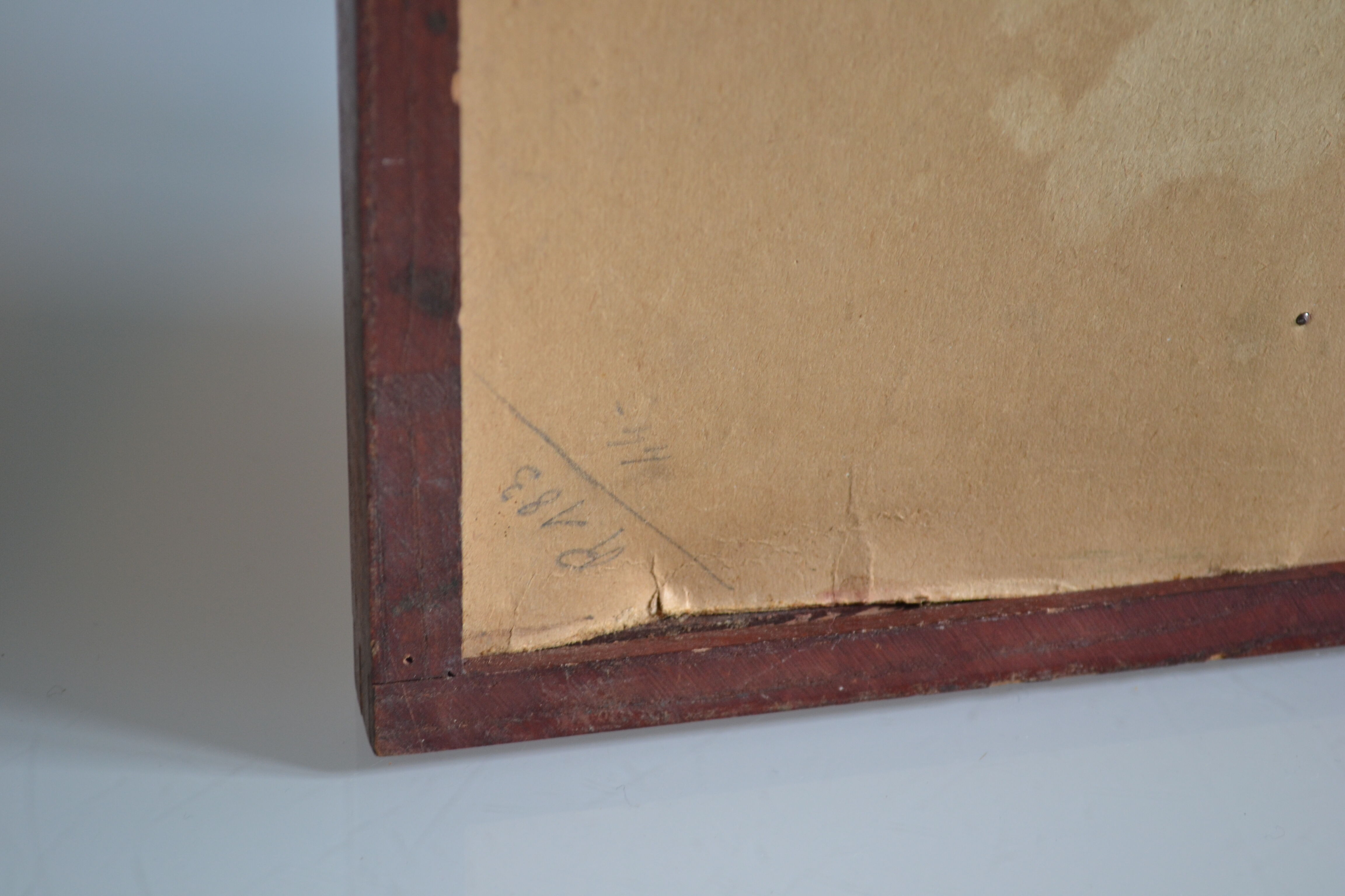 Old game board of small horses