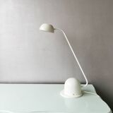 White metal desk lamp Vrieland 80s