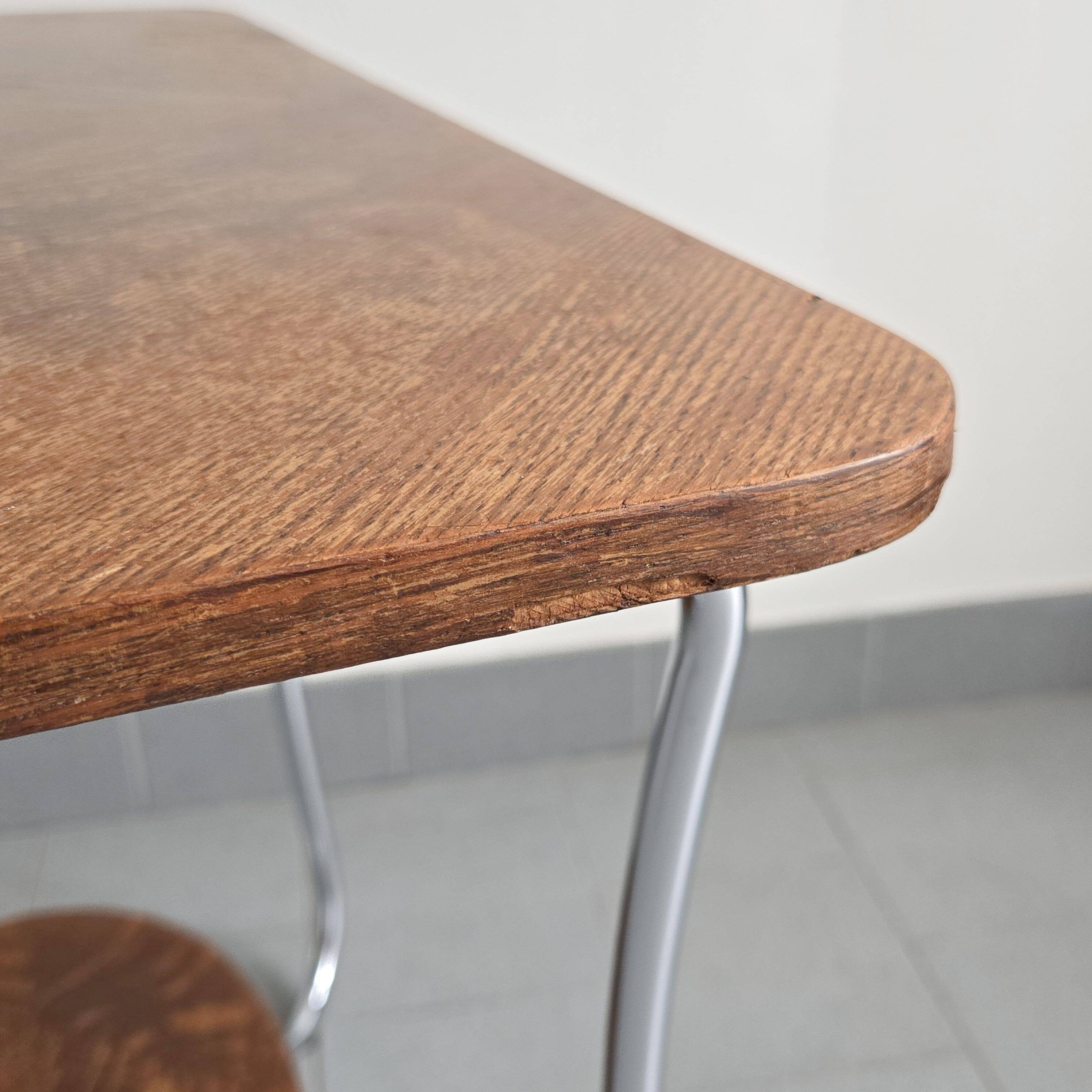 Vintage 1950s pedestal side table