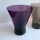 Set of 4 colorful design water glasses 70s