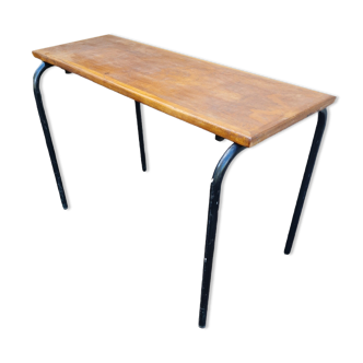 Bureau d'école vintage pour déco ou console style industriel