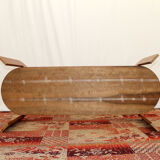 Vintage glass coffee table from czechoslovakia, 1980s