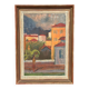Original Swedish Oil On Canvas – “Southern Landscape” By Åke Liljeson – Vintage