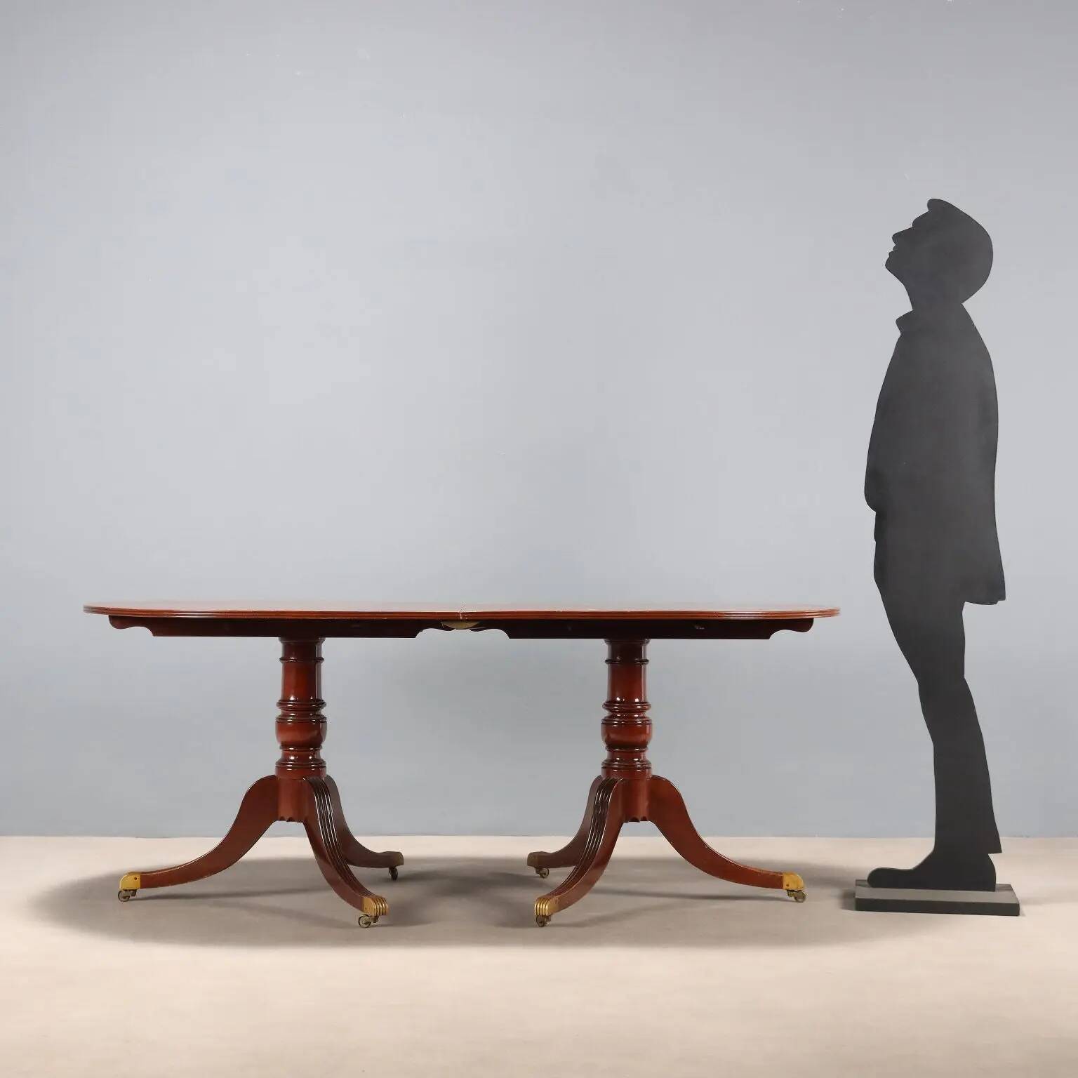 Table ancienne en acajou en 3 sections, Royaume-Uni, XIXe siècle