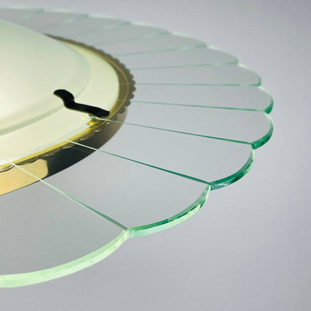 Vintage chandelier attributed to Pietro Chiesa for Fontana Arte, Italy, 1940s.