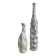 Duo de vases, soliflores vintage en céramique émaillée