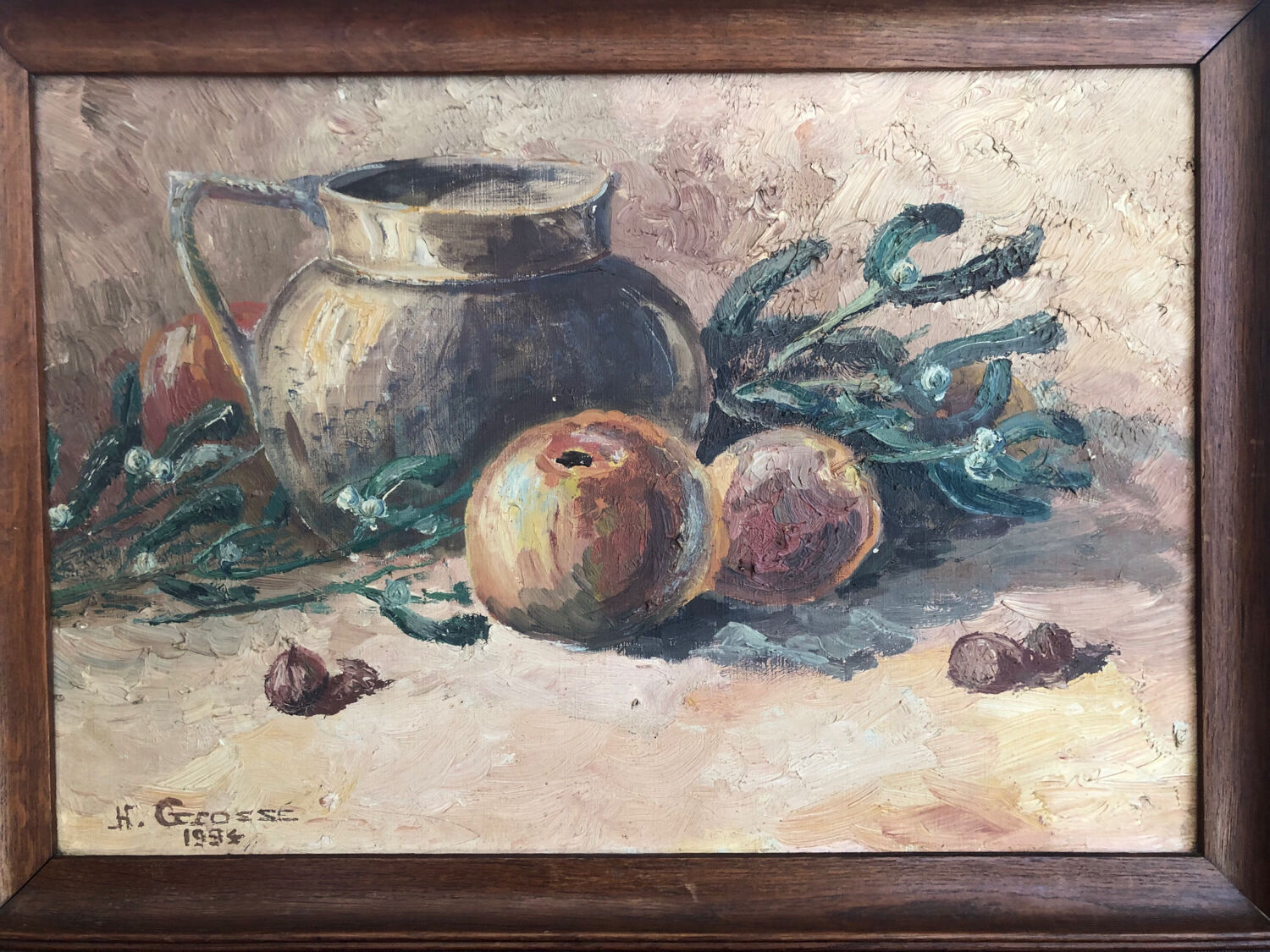 Still life with apples