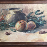 Still life with apples