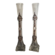 Paire de vases soliflore en verre