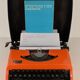Typewriter brother 210 orange 1975