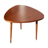 Table basse scandinave tripode en teck