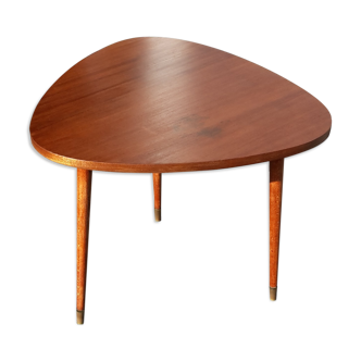 Scandinavian teak tripod coffee table