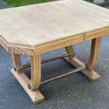 125cm hexagonal extendable art deco table