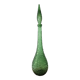 Decorative bottle carafe in Italian Empoli bubble glass
