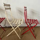 Set of 5 guinguette chairs