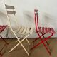 Set of 5 guinguette chairs
