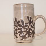 Set of 4 vintage mid century brutalist tea mugs by David Sharp