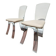 Chaises design en plexiglass Lucite annees 70