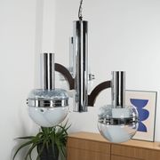 Space Age chandelier, Murano glass, 1970s, made in Italy
