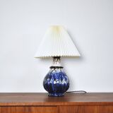 Glazed ceramic handmade Danish Mid-Century Modern Table Lamp