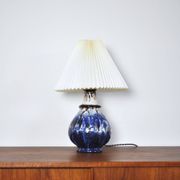 Glazed ceramic handmade Danish Mid-Century Modern Table Lamp