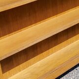Wall shelf from the 50s in solid blond oak