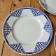 Set of 6 Pantin de Orchies flat plates Moulin des Loups and Hamage