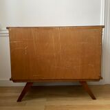 Rattan chest of drawers 3 drawers 1960