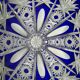 Superb richly cut Bohemian crystal vase