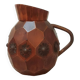 Artisanal wooden jug vase for decoration 1930s/1950s