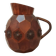 Artisanal wooden jug vase for decoration 1930s/1950s